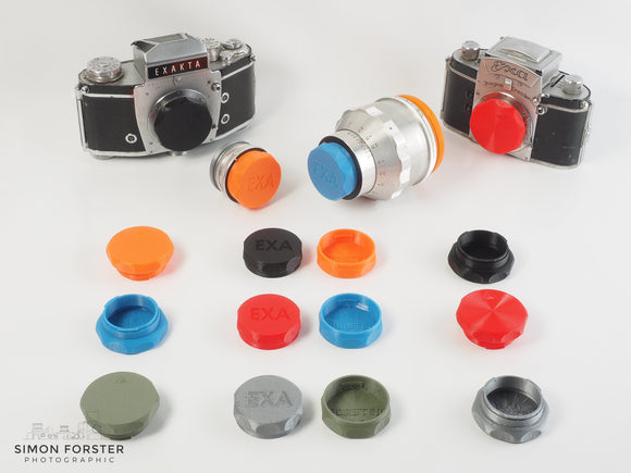 Exakta & Topcon RE Body & Rear Lens Cap By Forster UK
